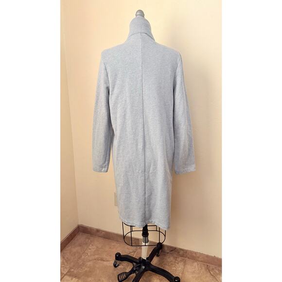 Forever 21 Gray Women's Duster Jacket Longline Coat Open Front Size Small - Picture 4 of 5